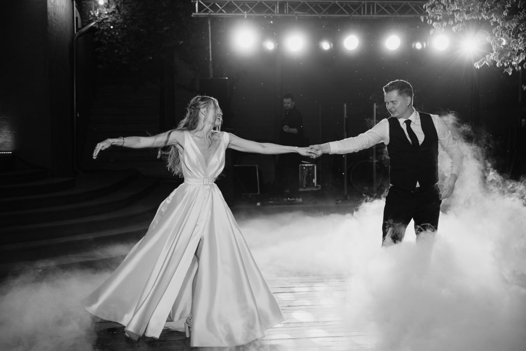 CareToDance Private & Group Dance Classes and Lessons in Sydney NSW Man Woman Are Dancing Stage With Smoke Them