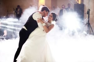 CareToDance Private & Group Dance Classes and Lessons in Sydney NSW Smoke Surrounds Dancing Wedding Couple In The Hall